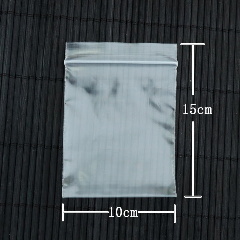 

High Quality 100pcs/lot 10*15CM Clear Bags Ziplock Reclosable Bag Packing Plastic Pouches Gifts Bag Wholesale