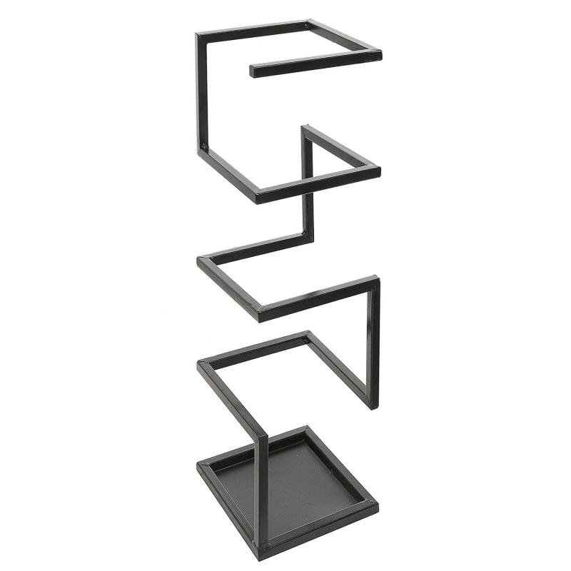

Metal Modern Geometric Design Black Metal Entryway & Foyer Umbrella Holder Organizer Rack Stand