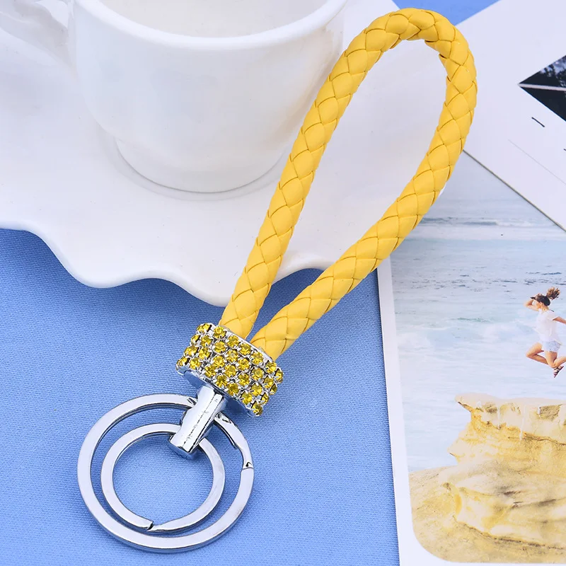 1 шт. новые унисекс алмазные Кожаные плетеные тканые резинки для волос подходят