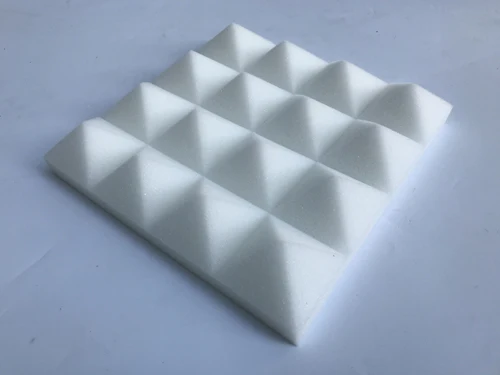 10pcs white color 10 шт. 30x30x5 см высокой плотности белый/кофейный цвет огнестойкий пирамидный пенопласт звукоизоляция студия акустический звук поглощение пламени - Цвет: 10pcs white color