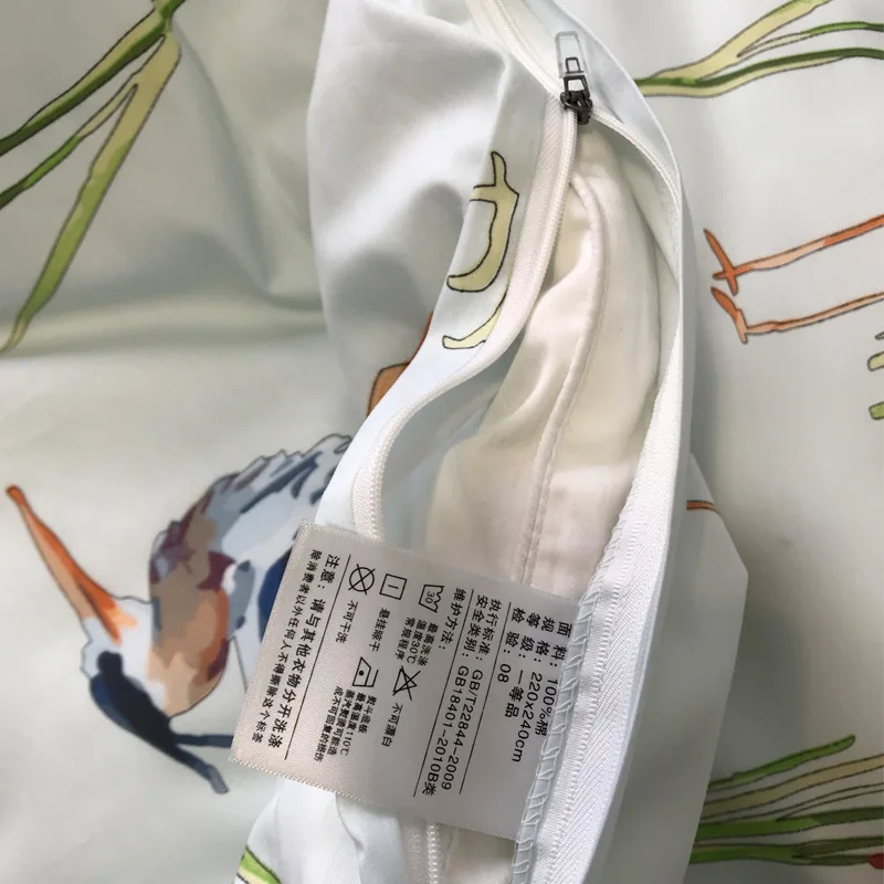 Новый комплект постельного белья из 100% чесаного хлопка с пододеяльником и