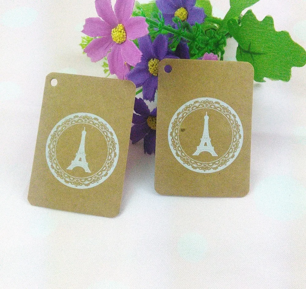 200 шт./лот крафт ювелирные изделия ценники Подарочная бирка креативные бумажные