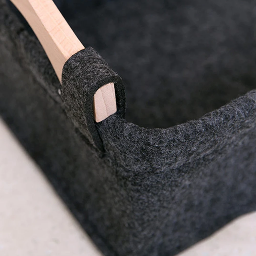 Корзина для хранения DIY офисная домашняя настольная коробка для хранения войлочная переносная корзина для хранения снэк-игрушка ювелирные изделия корзины для макияжа