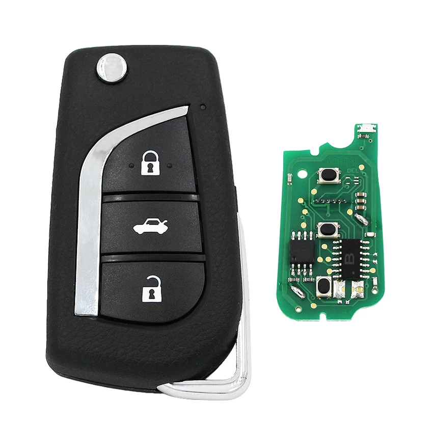 Обновленный дистанционный ключ 2/3 кнопок 433 МГц 4C Чип для Toyota Yaris Avensis Corolla P/N: 89071 0D030