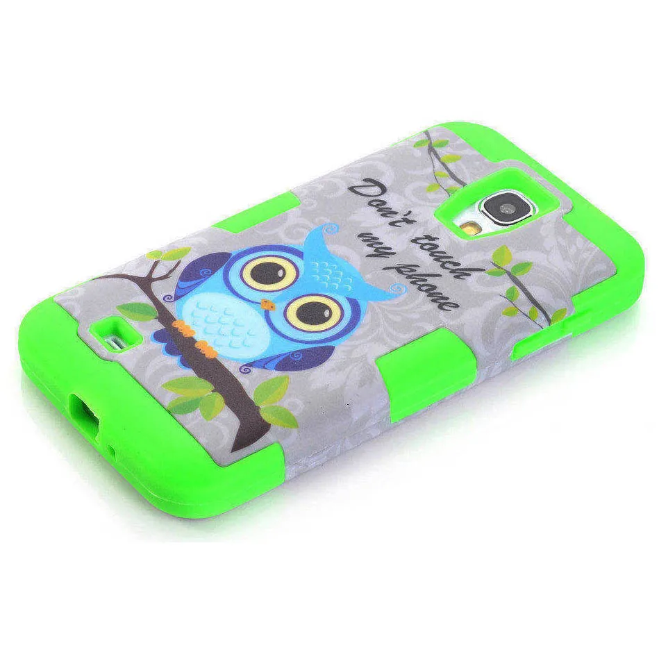 For Samsung Galaxy S3 S4 S6 Edge Phone Case Cute Animal Owl Skin Rubber Shockproof Hybrid Silicone PC Defender Heavy Duty |