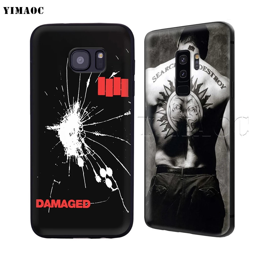 YIMAOC черная полоса флаг чехол для Samsung Галактики A7 A8 A9 A10 A20 A30 A40 A50 A70 M10 M20 M30 S10e J6 плюс