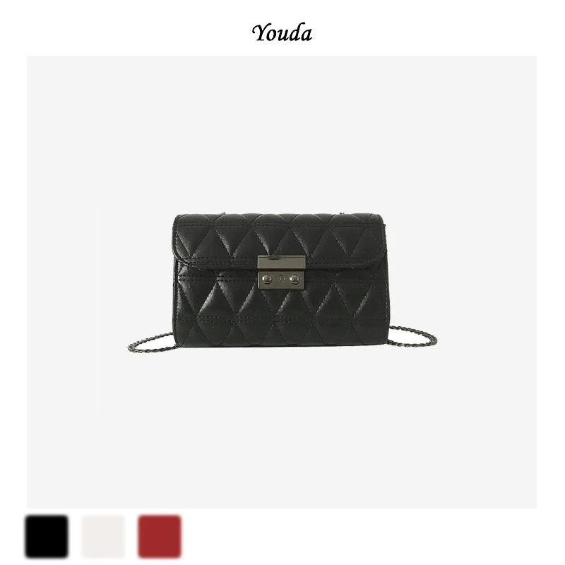 Youda однотонная винтажная сумка с клапаном на цепочке Повседневная простая через