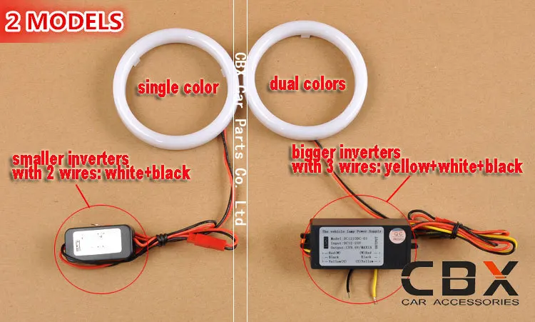 Полное светодиодное кольцо Angel eye Halo 2 5/3 0 дюйма СИД DRL для HID Прожектора объектива