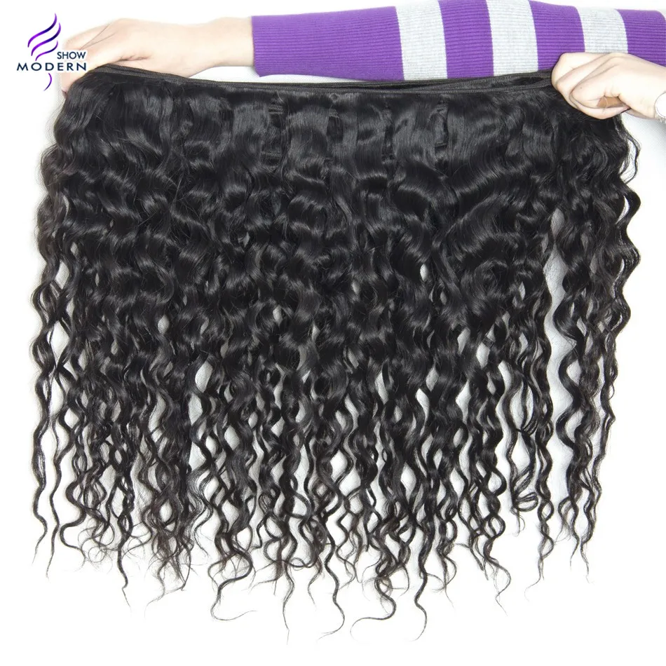 Современный показ волос перуанская Волна Пучки Волос сделки 100% человеческих