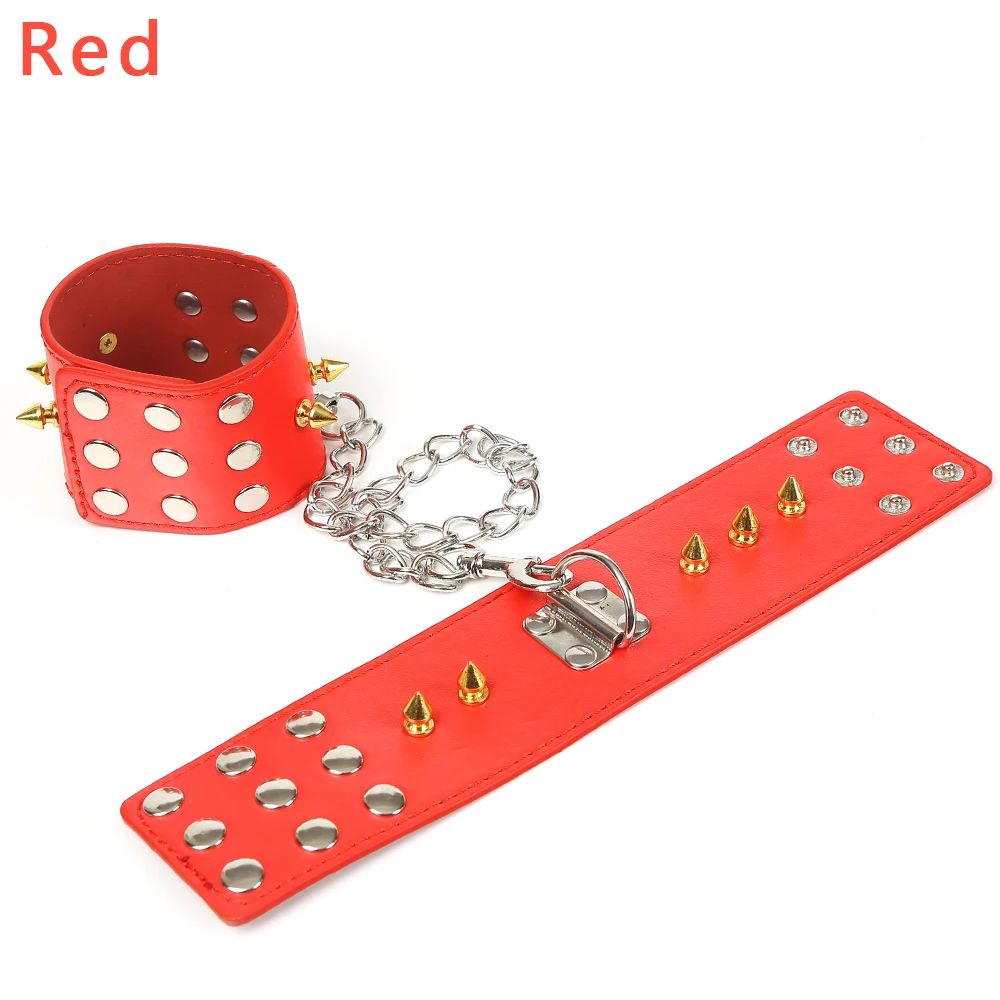 Высококачественные наручники и кожаные манжеты на лодыжках строгие парные бдсм