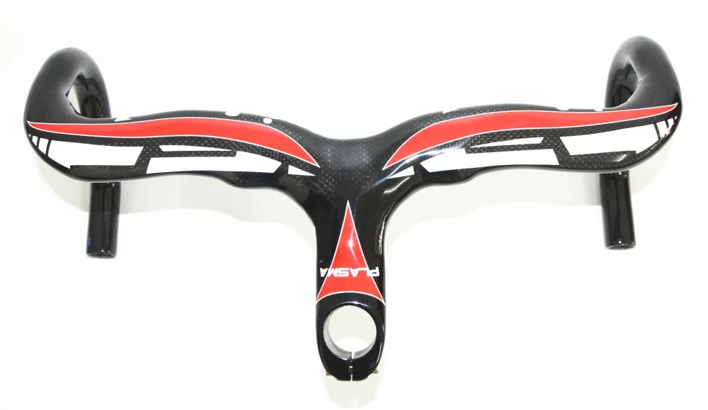 Дешево Велосипедный Интегрированный руль из углеродного волокна со стержнем 28,6 мм