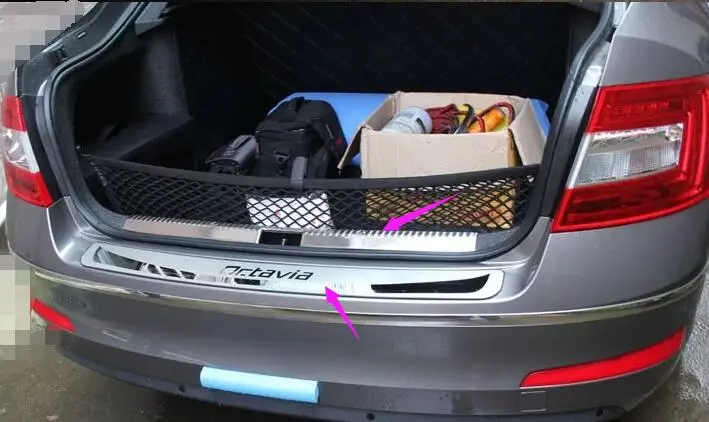 Хромирование автомобильного заднего бампера из нержавеющей стали 2 шт.