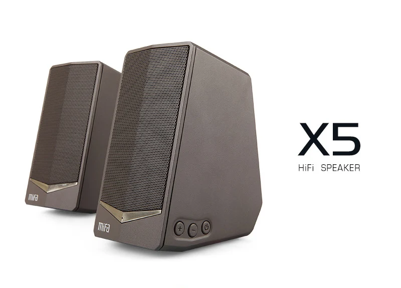 gray MIFA X5 динамик сабвуфер USB 3,5 мм тяжелый бас мультимедийный динамик с улучшенным звуком для ноутбука/ПК/компьютера - Цвет: gray