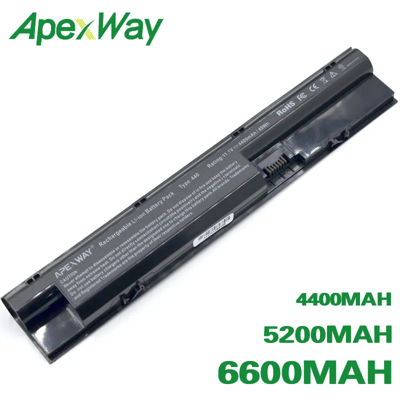 Bateria Apexway para Computador Laptop hp Compatível com os Modelos 07616141 707616851 707617001 421-001 Fp06 Fp09 H6l26aa H6l27aa Baterias p/ laptop