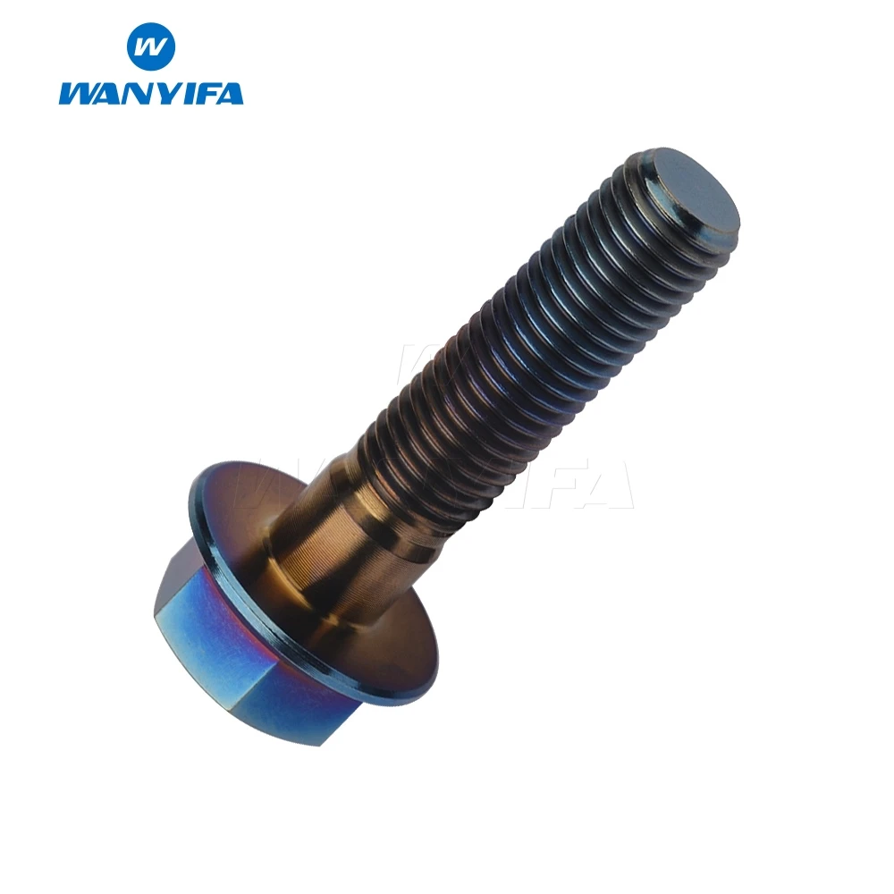 Титановые болты Wanyifa M8 M10 x 20 25 30 35 40 45 55 60 65 70 75 80 100 мм шестигранный фланцевый