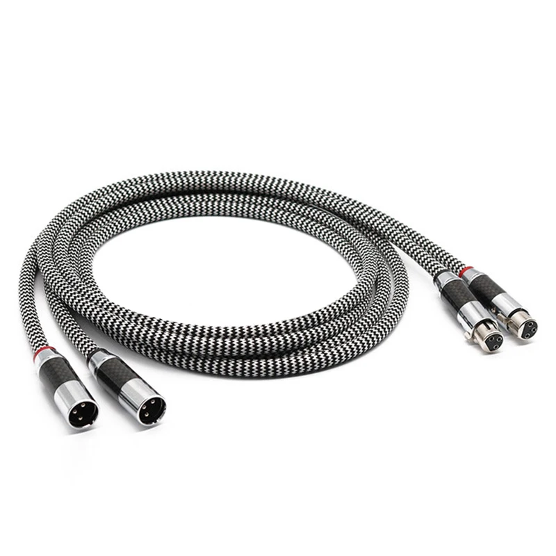 Hi End посеребренный аудиокабель 2 RCA штекер XLR Fi 3 Pin Мужской аудиокабель|rca audio cable|audio