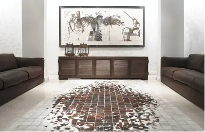 

Fashionable art carpet 100% natural genuine cowhide leather rug and carpet