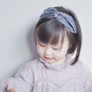 Повязка для волос в горошек Женская, милый эластичный ободок с двойной сеткой и бантом, аксессуар на голову