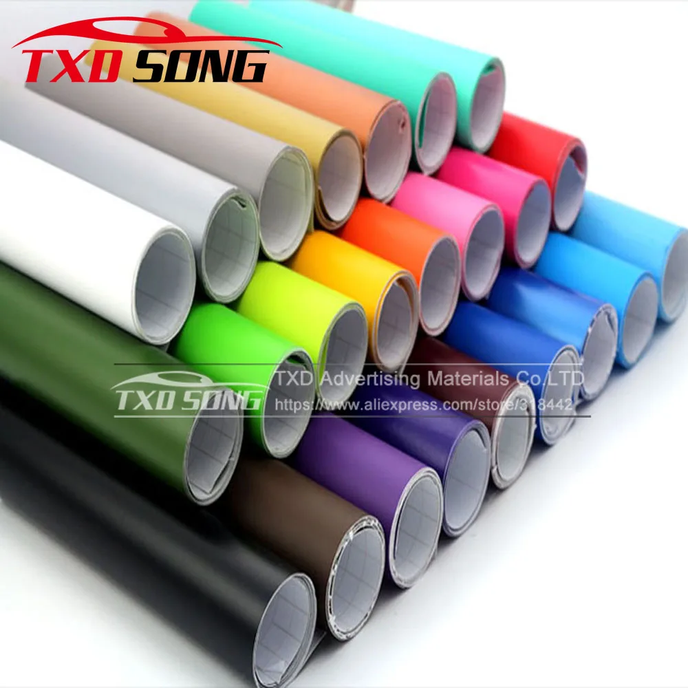 Premium Matt Matte Car Auto Body Sticker Decal Self Adhesive Wrapping Vinyl Wrap Sheet Film Matt Vinyl Car wrapping film 420 sticker decal self adhesive vinyl body decoration waterproof personality accessories car