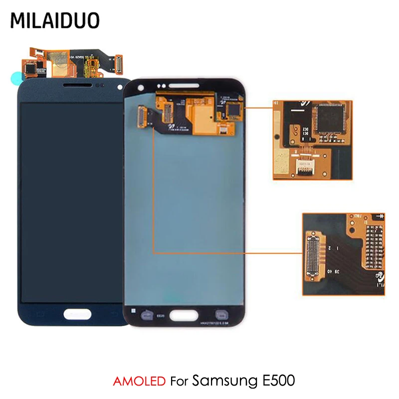 AMOLED/TFT LCD для SAMSUNG E5 E500 E500F E500H ЖК дисплей OLED кодирующий преобразователь сенсорного