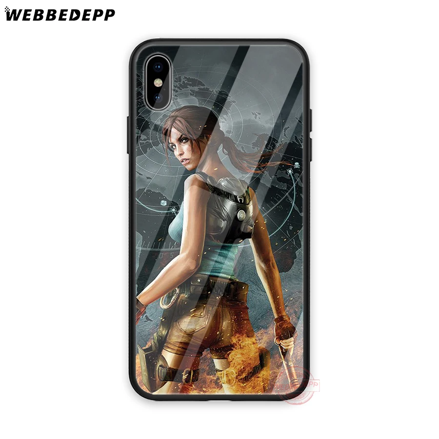 WEBBEDEPP Tomb Raider 2018 Tempered Glass Phone Case for Apple iPhone XS Max XR X 8 7 6S Plus 5S SE | Мобильные телефоны и