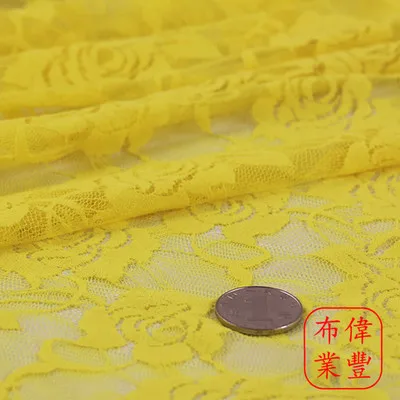 Бесплатная доставка эластичная кружевная сетчатая ткань с розами платье рубашка