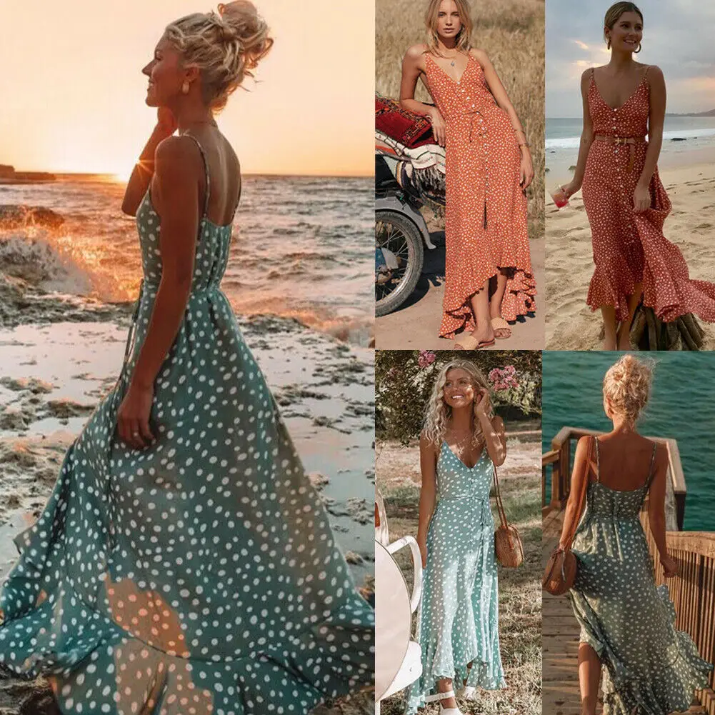 Женское платье летняя пляжная одежда женская с глубоким v-образным вырезом