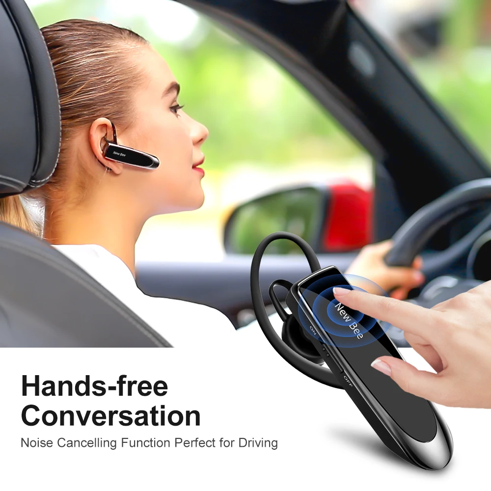 Новинка Bee Bluetooth гарнитура V5.0 беспроводная наушники 24H говорящие гарнитуры с