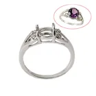 Кольцо с круглой огранкой из серебра 2014 пробы Beadsnice ID28462, 925 пробы