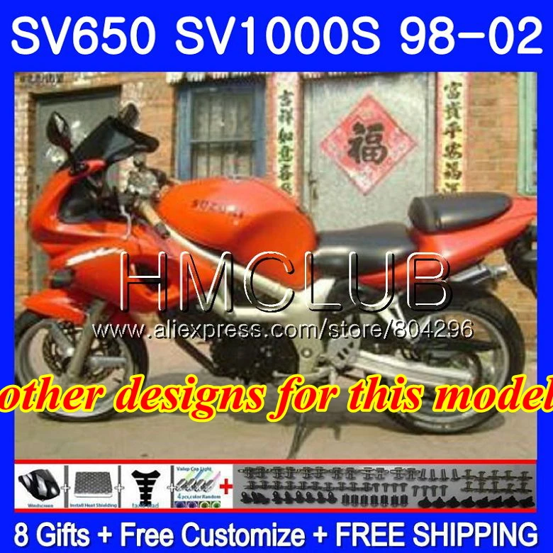 Обтекатель для SUZUKI SV650S SV400S SV1000S 98 99 00 01 02 29HM. 5 Lucky Strike SV 650 S 400 S 1000 S SV400 S 1998 1999 2000 2001 2002