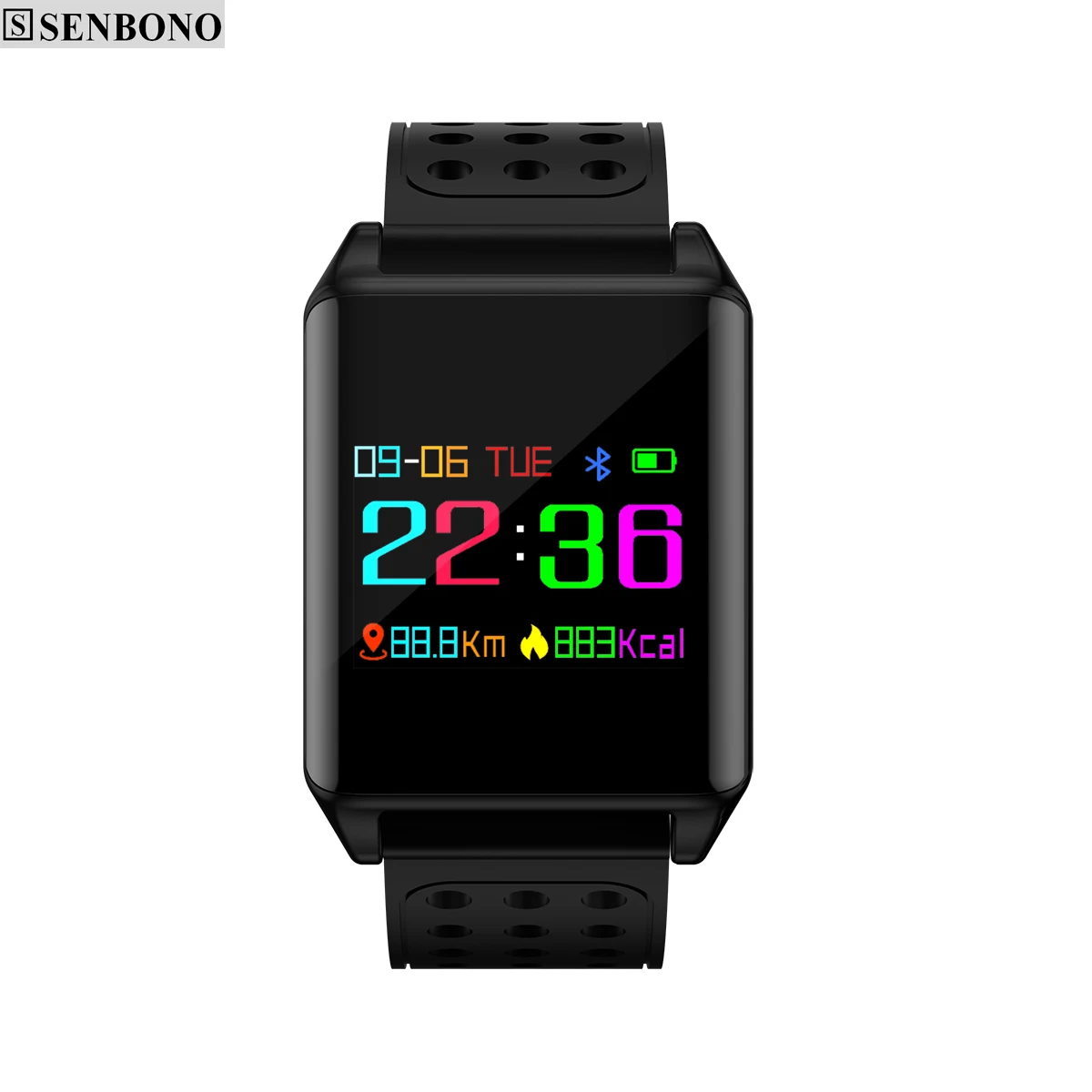 SENBONO M7 красочные OLED экран Спорт smart watch IP67 водонепроницаемый сердечный ритм