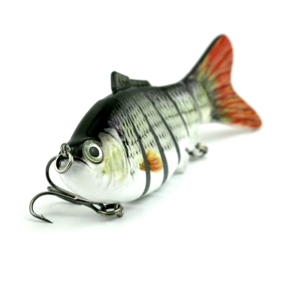 YOUGLE рыболовная приманка 6 сегментов реалистичные брюки Swimbait Мульти соединенная