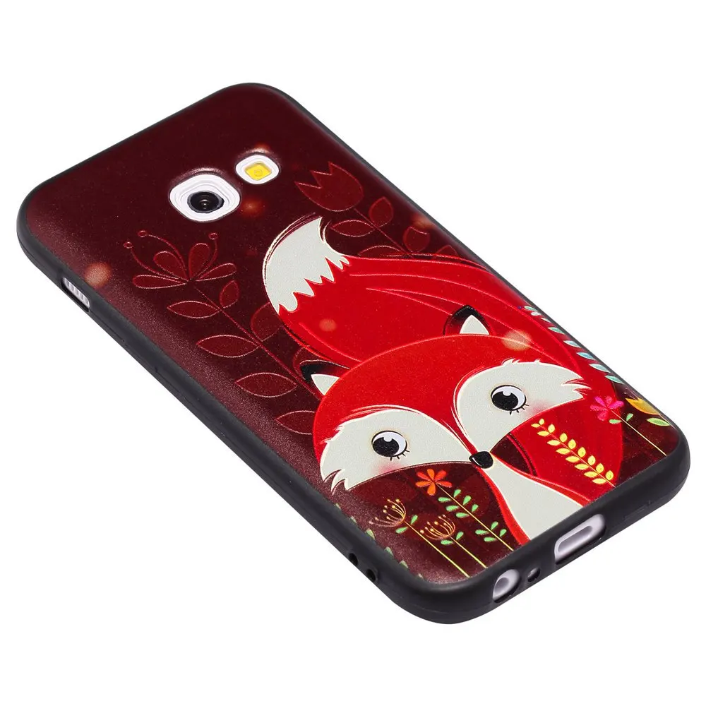 3D рельефный чехол для Samsung Galaxy A3 2017 a320 мягкий TPU телефона A 3 320 SM-A320 SM-A320FL |