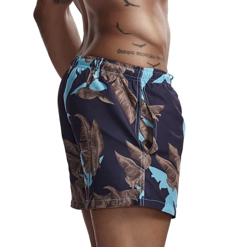 Мужские быстросохнущие шорты с принтом пляжные для плавания пляжная одежда