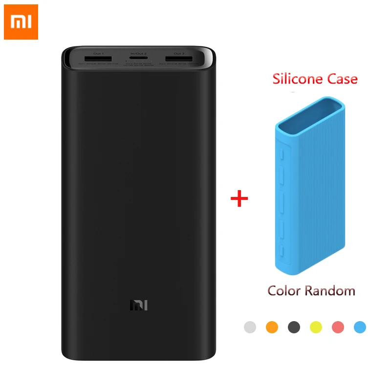 Оригинальный внешний аккумулятор Xiaomi Power Bank 3 портативное зарядное устройство 20000