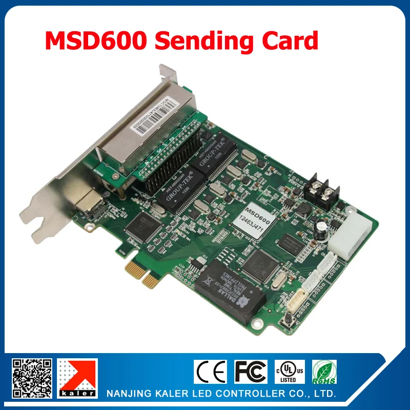 Nova Full Color LED Sending Card MSD600 2048*1152 pixel Video Display Sign Boad Control with 1 Light Sensor Interface | Электронные
