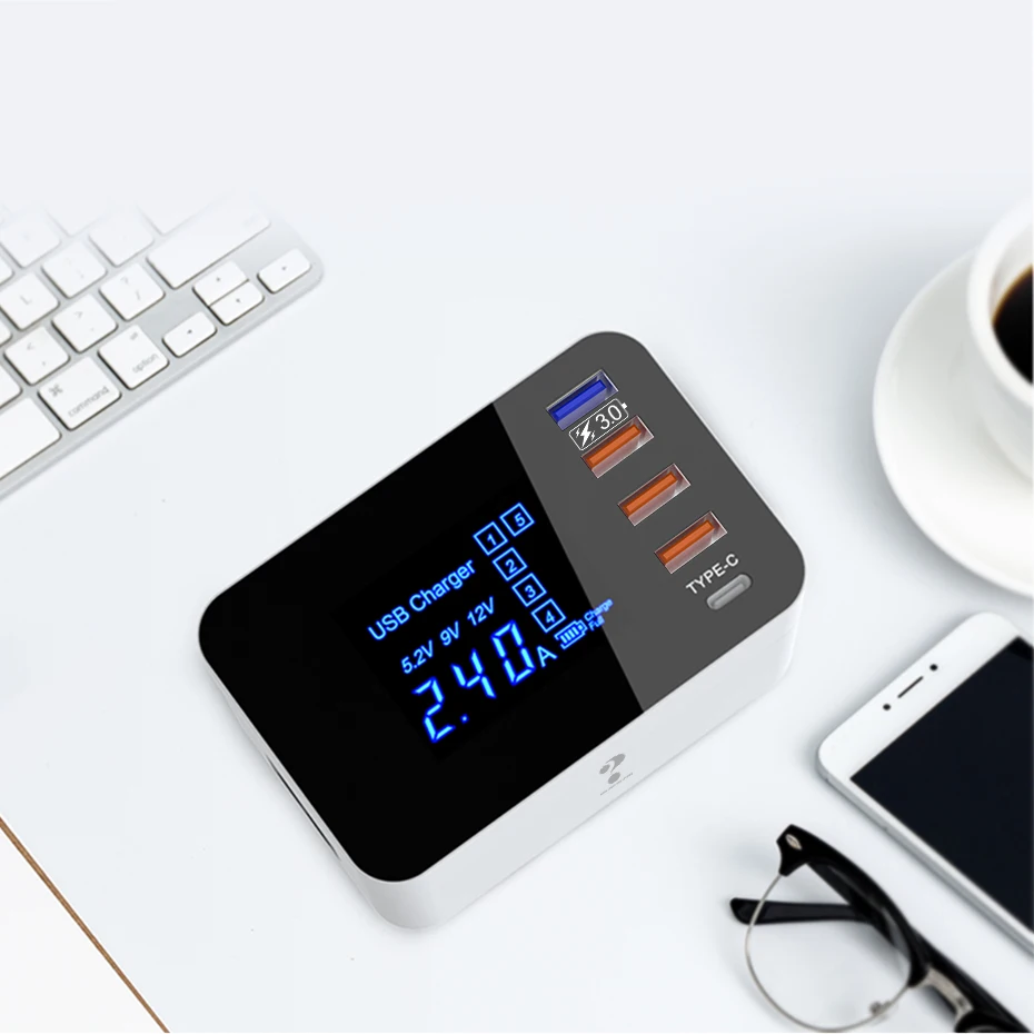 Зарядное устройство quick charge 3,0 для iphone x 7 Xiaomi samsung s10 9 настенный адаптер Быстрая зарядка многопортовый USB зарядное устройство концентратор розетка питания