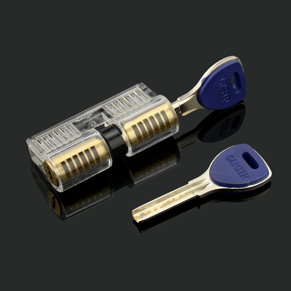 Прозрачные замки KEYTOOL 7 шт./лот Комбинированные тренировочные слесарные