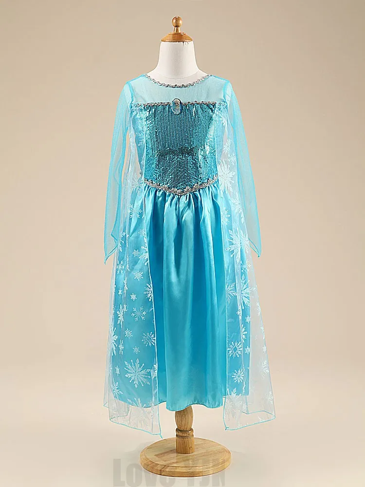 Горячая распродажа детское платье Принцесса Эльза Анна Фантазия для вечеринок