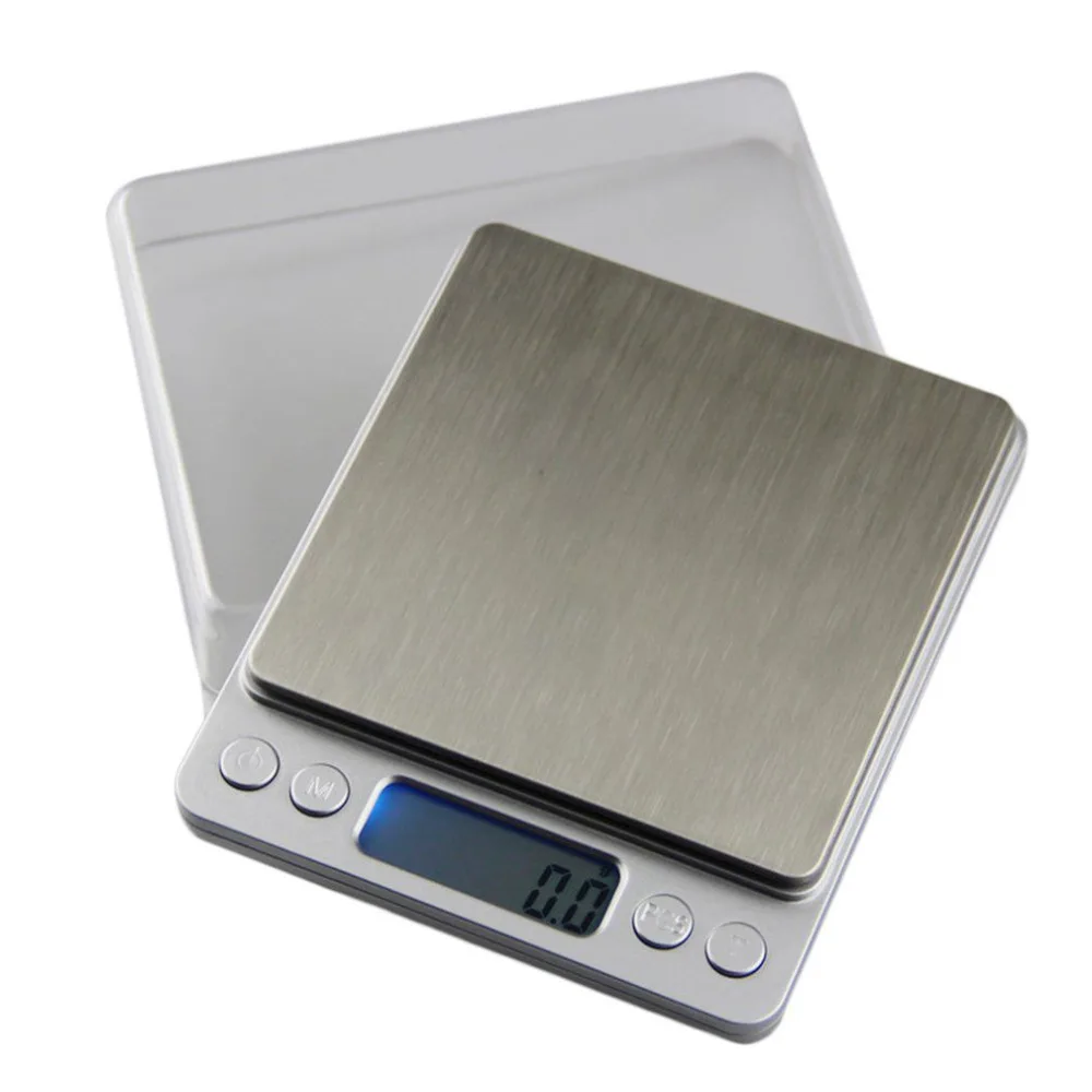 Новый 500/200/3000/2000/1000g 0 01g Нержавеющая сталь Кухня весы высокоточные электронные
