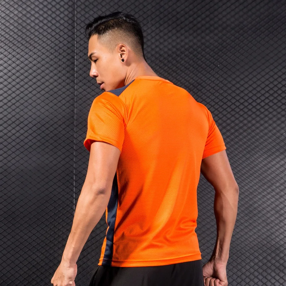 Summer Style T Shirt New Soccer Jersey Running Fitness Quick Dry Slim Fit T-shirts Short-Sleeve top Sports t shirt For Men XXXL | Спорт и