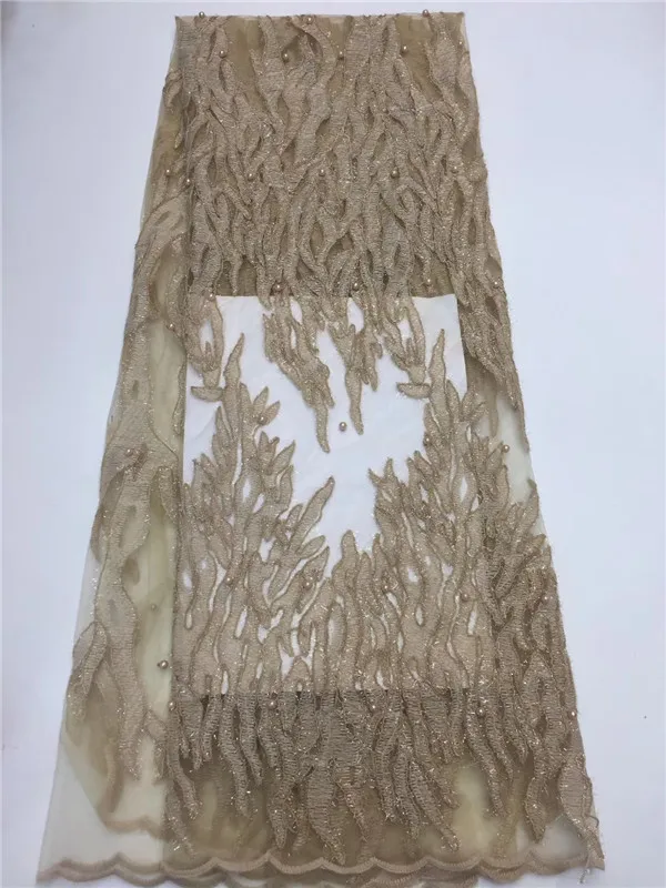 Оптовая цена золотые блестки тюль кружева материал с 3d бисерная ткань 4 5*1 35 м/лот