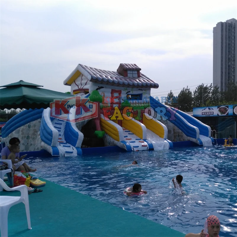 Китайский надувной водный парк от производителя KK водная игровая площадка