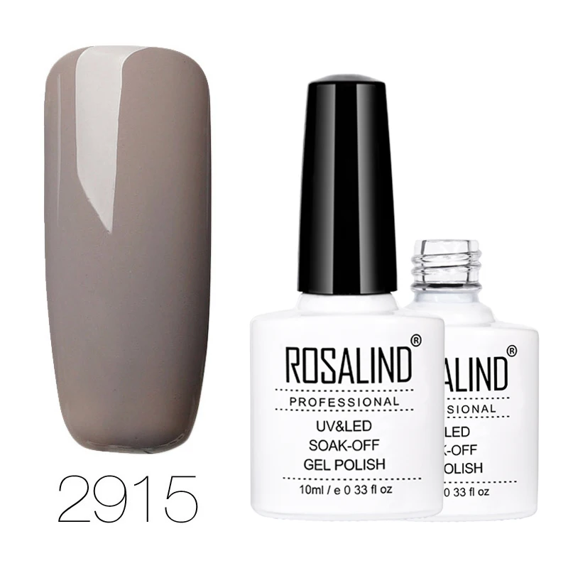 RD2915 ROSALIND гель 1S 18 Серый Цвет Серия ногтей Гель-лак замочить от Vernis полуперманентный УФ-Гель-лак для ногтей - Цвет: RD2915