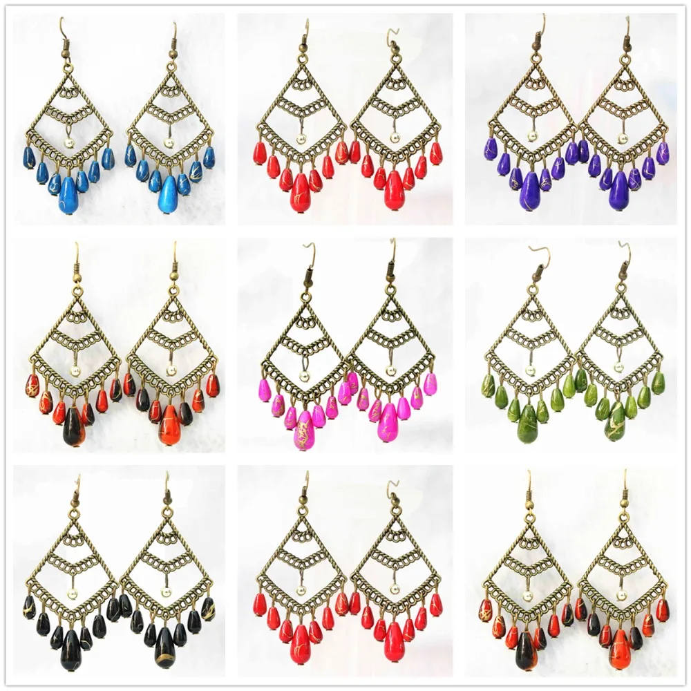 Новые серьги кисточки с цветком Висячие высокого качества красивые модные