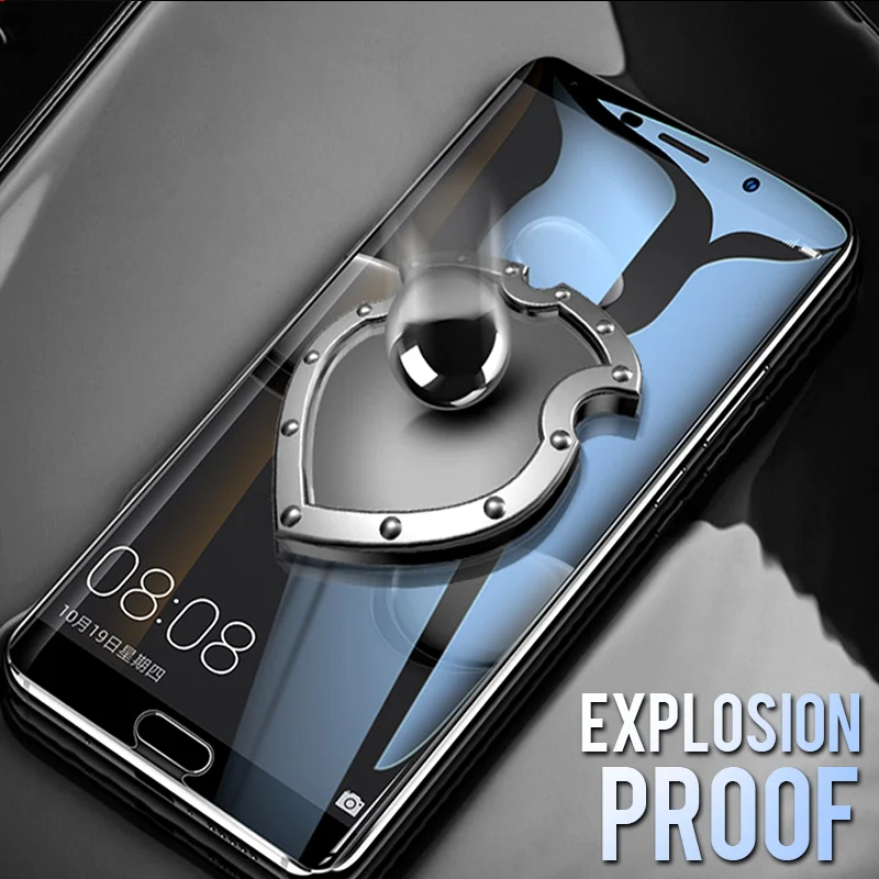 AZV 4D закаленное стекло для huawei P9 P10 Plus P10 P9 Lite Защита экрана для huawei mate 8 9 10 10 PRO 10 Lite защитная пленка
