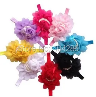 Горячая Распродажа модный новый стиль Жемчужная Повязка на голову Цветочная