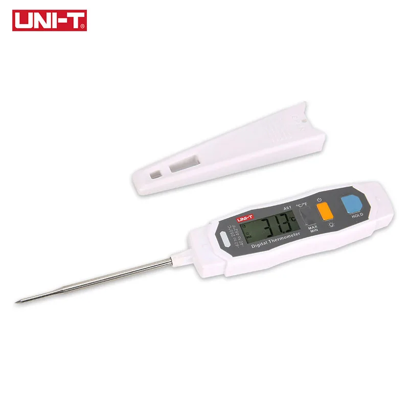 

UNI-T Digital Oven Thermometer Probe Stainless Steel For Pizza Kitchen Cooking Food BBQ Meat Thermometer Mini -40-250 degree