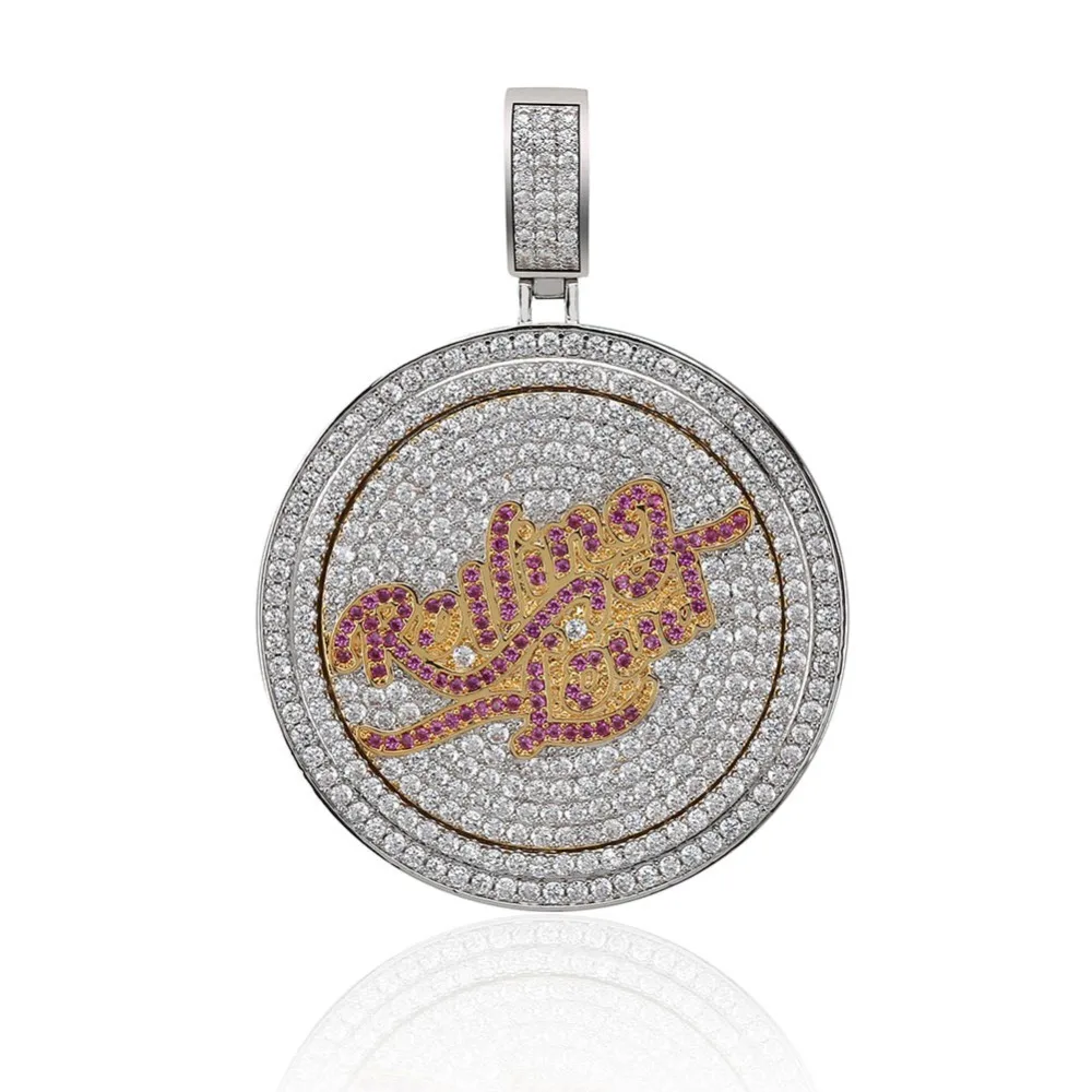 TOPGRILLZ новая музыкальная Note подвеска-Спиннер ожерелье Iced Out хип-хоп/панк золотые Серебристые цепи для мужчин CZ ювелирное изделие в подарок с подвесками
