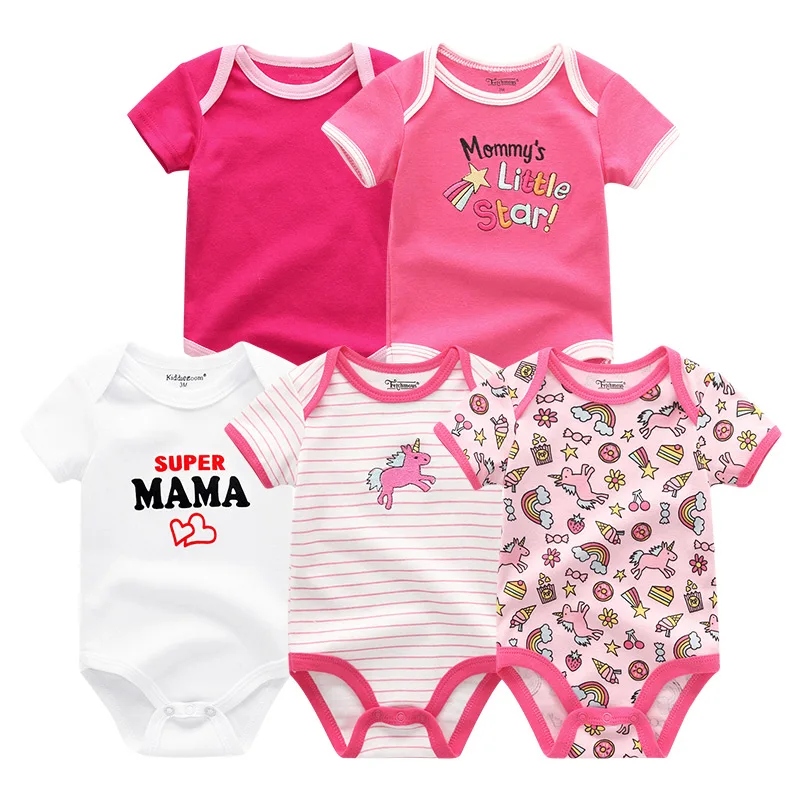 Baby Clothes 5918 Одежда для малышей; 5 шт./лот; комбинезон для маленьких мальчиков и девочек; roupas de bebe; Хлопковые комбинезоны для новорожденных; пижамы; одежда для малышей; детская одежда - Цвет: Baby Clothes 5918